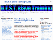 Tablet Screenshot of bestslavetraining.com